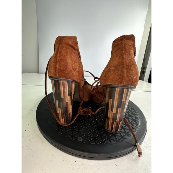 Free People Nouvella Wrap Brown Heels Brown Sz. 39 / 8.5 US - Picture 5 of 11